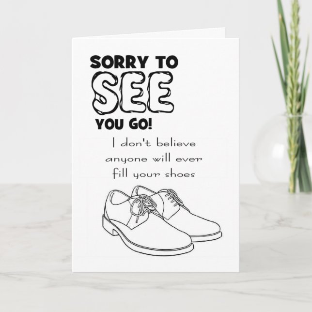 funny coworker leaving card (Front)