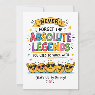 Funny Coworker Leaving Card Work Bestie Farewell