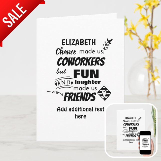 Funny COWORKER Leaving Goodluck Goodbye Friend Card (Creator Uploaded)