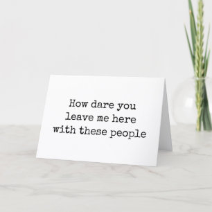 Funny Coworker Leaving Sarcastic Goodbye Farewell Thank You Card