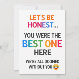 Funny Coworker Leaving   work friend leaving Card