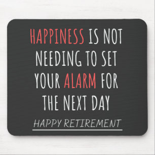 Funny coworker retirement mouse pad