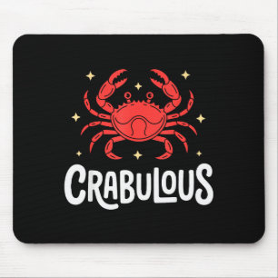 Funny Crab Art For Men Women Kids Crabby Crabbing  Mouse Pad