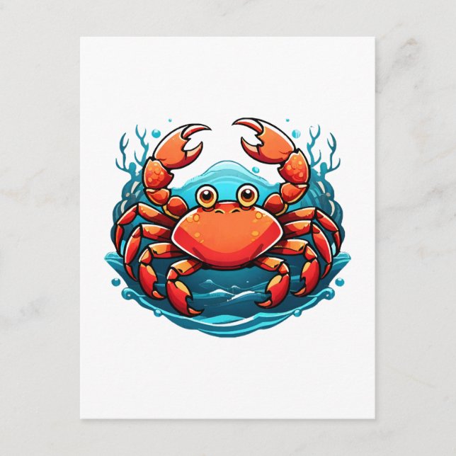 funny-crab enclosure card (Front)
