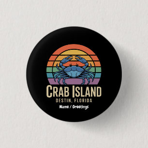 Funny Crab Funny Island Destin FL Cool 3 Cm Round Badge
