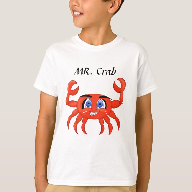 Funny Crab illustration T-Shirt (Front)