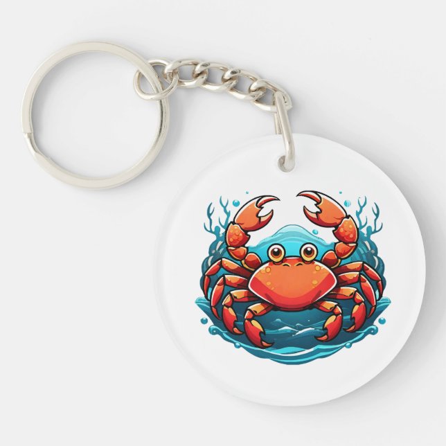 funny-crab key ring (Front)