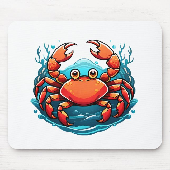 funny-crab mouse pad (Front)
