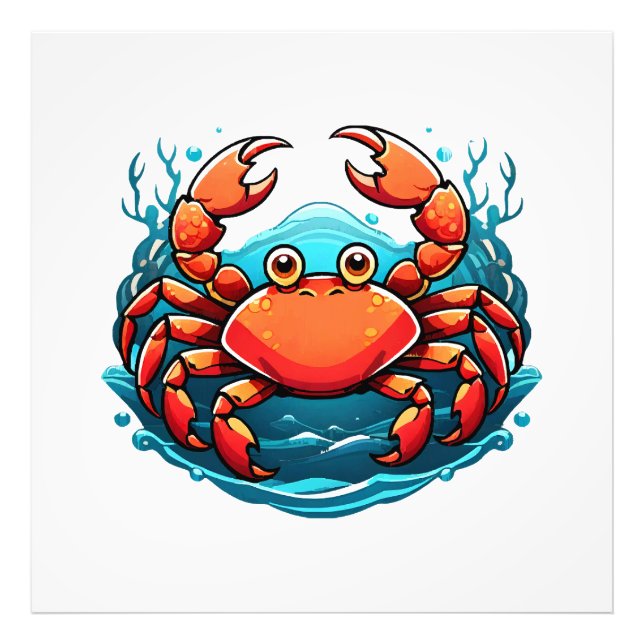 funny-crab photo print (Front)