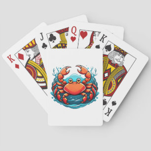 funny-crab playing cards