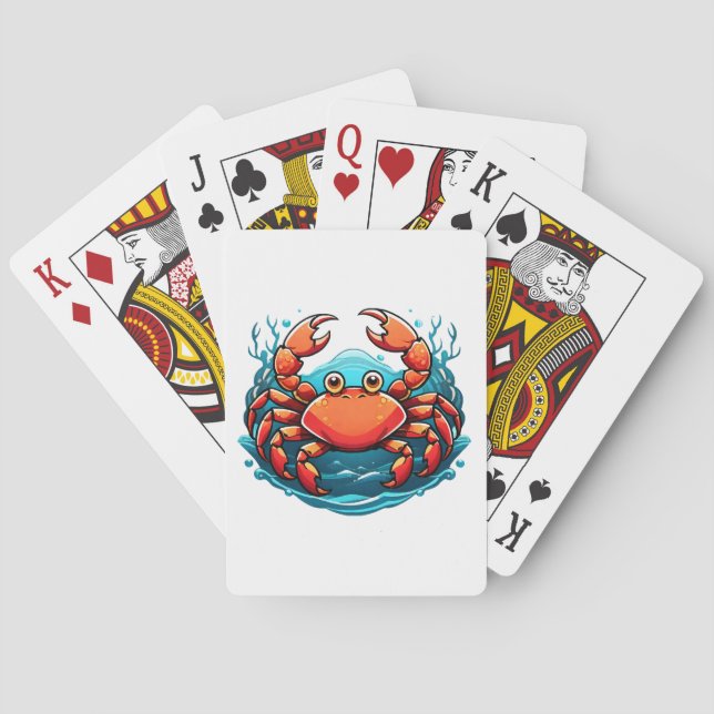funny-crab playing cards (Back)