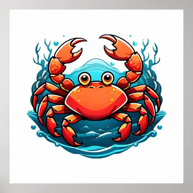 funny-crab poster (Front)