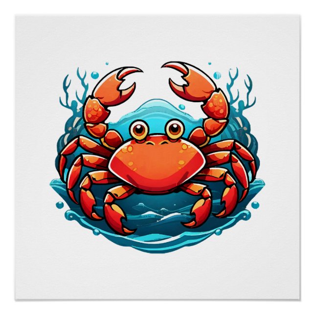 funny-crab poster (Front)