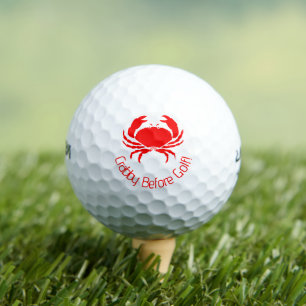 Funny Crabby Before Golf Red Golf Balls