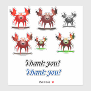 Funny crabs and Thank you
