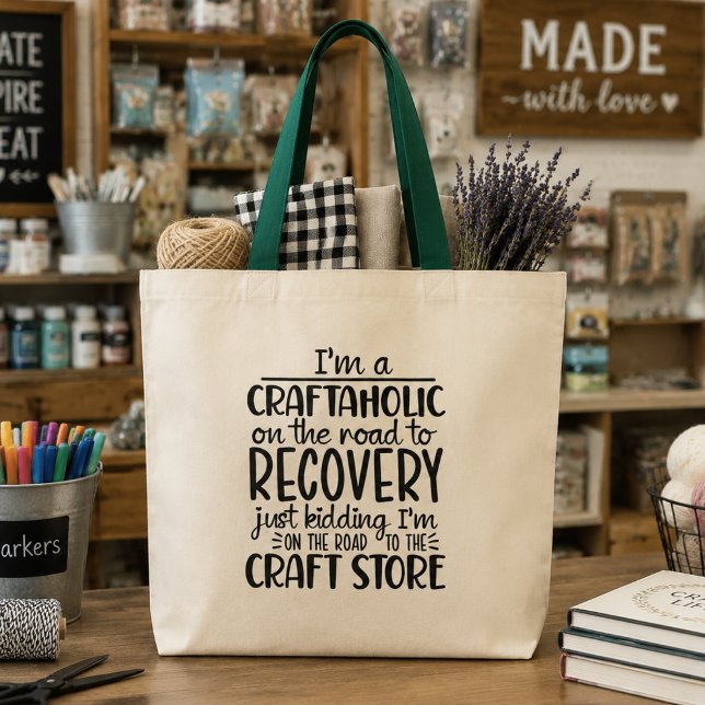 Funny Craft Creator Craftaholic  Tote Bag (Creator Uploaded)