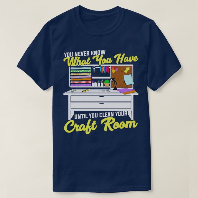 Funny Craft Room Hob T-Shirt (Design Front)