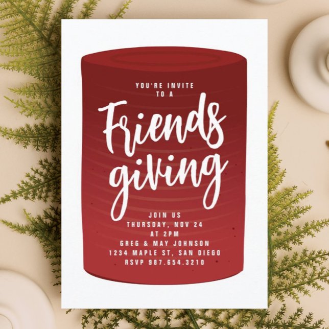 Funny Cranberry Friendsgiving Invitation (Creator Uploaded)