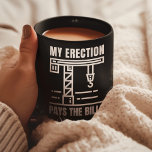 Funny Crane Operator | Construction Job Site Humou Coffee Mug<br><div class="desc">Add a touch of humour to your construction job with the Funny Crane Operator Piece. Perfect gift for Construction Foremen and workers. Show that your skills pay the bills with a smile.</div>