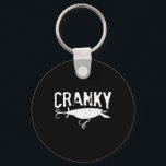 Funny Cranky - Crankbait Fishing Lure Humour Fishe Key Ring<br><div class="desc">Funny Cranky - Crankbait Fishing Lure Humour Fishermen Meme 1</div>