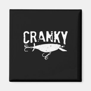 Funny Cranky - Crankbait Fishing Lure Humour Fishe Magnet