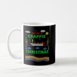 Funny Crappie Fishing Ugly Christmas Sweater Party Coffee Mug