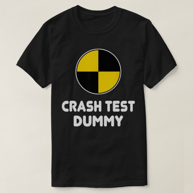 Funny Crash Test Dummy Halloween Costume  T-Shirt (Design Front)