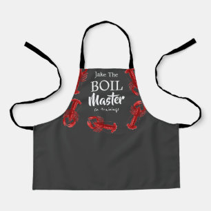 Funny Crawfish Boil Master In Training Dark Grey Apron