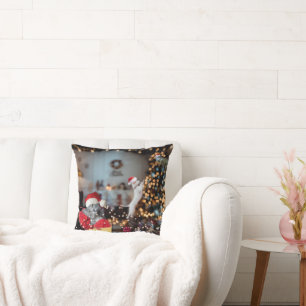 Funny "Crazy Animal House" Christmas Cushion
