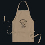 Funny Crazy Chicken Lady Personalised  Adult Apron<br><div class="desc">This super cute apron is sure to bring a smile. The design features an illustration of a chicken, the text "Crazy Chicken Lady" and your name in modern typography. Click "Personalise this template" to add your own name and change the words if you like. If you need help with customisation,...</div>