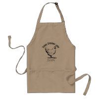 Funny Crazy Chicken Lady Personalised Adult Apron