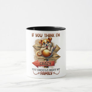 Funny Crazy Dog Family Quote Mug