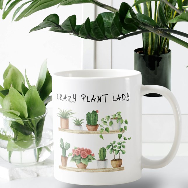 Funny Crazy Plant Lady Gardening Lovers Coffee Mug (Creator Uploaded)