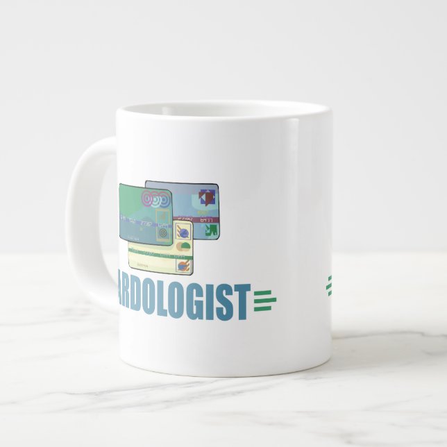 Funny Credit Card Large Coffee Mug (Front Left)