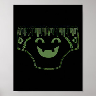 Funny Creepy Pair Of Underwear Face Costume  Poster