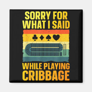 Funny Cribbage Art For Men Women Card Game Cribbag Magnet