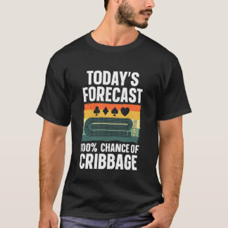 Funny Cribbage Design For Men Women Kids Card Game T-Shirt