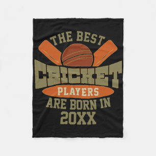 Funny Cricket Birthday Birth Day Name T Shirt  Fleece Blanket
