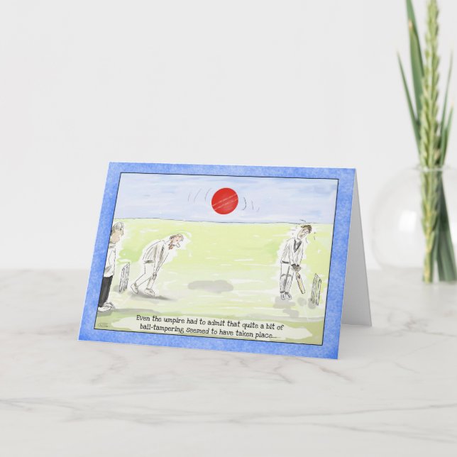 Funny Cricket Birthday Card (Front)