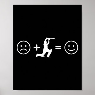 Funny Cricket – Cricket Makes Happy Cover Drive Jo Poster