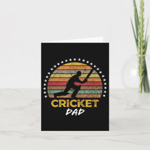 Funny Cricket Dad Player Fan Coach Quote Graphic Card