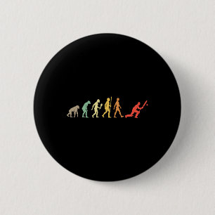 Funny Cricket Evolution Gift Vintage Cricket Playe 6 Cm Round Badge