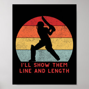 Funny Cricket Gifts Apparel England Inda Pakistan  Poster