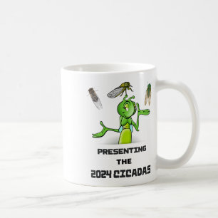 Funny Cricket Presenting Cicadas Bugs Insects Inva Coffee Mug