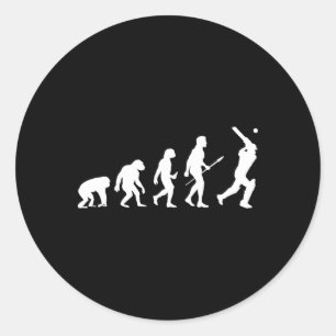 Funny Cricket Shirts For Men Women Kids Cricket Ev Classic Round Sticker