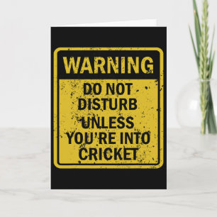 Funny Cricket Sport Themed Birthday Party Crickete Card