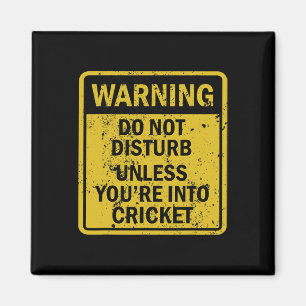 Funny Cricket Sport Themed Birthday Party Crickete Magnet