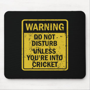 Funny Cricket Sport Themed Birthday Party Crickete Mouse Pad