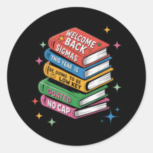 Funny Cringey Back To School Teacher Shirt - Funny Classic Round Sticker