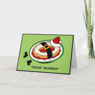 FUNNY CRISP KRINGLE CHRISTMAS GREETING CARD